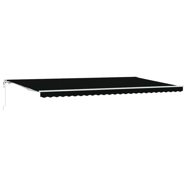 vidaXL Auvent R&eacute;tractable Noir 600 &times; 300 cm tissu