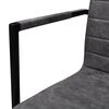 vidaXL Chaises à manger cantilever lot de 4 gris foncé similicuir