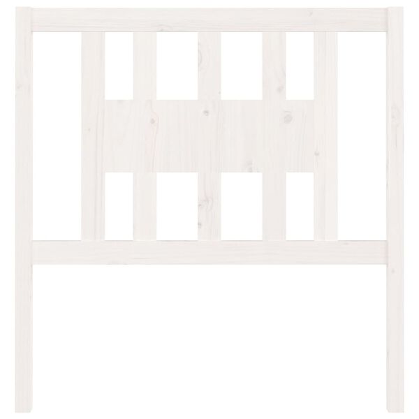 vidaXL Tête de lit Blanc 96x4x100 cm Bois massif de pin