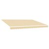 vidaXL Tissu de remplacement pour auvent couleur cr&egrave;me 500x300 cm polyester