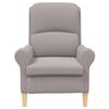 vidaXL fauteuil Gris clair 76 x 94 x 102 cm Tissu en Sherpa doux