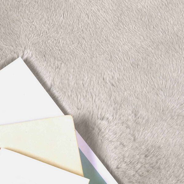 vidaXL Tapis en Fourrure Synth&eacute;tique de Lapin Olite Beige &Oslash; 160 cm