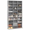 vidaXL Armoire &agrave; CD Sonoma gris 102x23x177,5 cm Bois d'ing&eacute;nierie