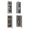 vidaXL Meubles TV 4 pcs Sonoma gris 30,5x30x90 cm Bois d'ing&eacute;nierie