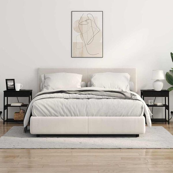 vidaXL Cabinet de chevet Ch&ecirc;ne noir 41 x 31 x 51 cm Bois d'ing&eacute;nierie