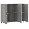 vidaXL Buffet sonoma gris 90x34x80 cm bois d'ing&eacute;nierie