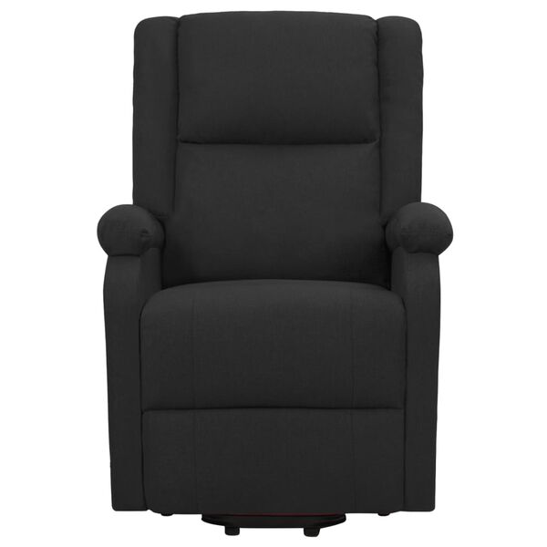 vidaXL Fauteuil Noir Tissu