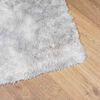 vidaXL Tapis shaggy &agrave; poils longs NAVARRA gris argent&eacute; 120x120 cm