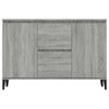 vidaXL Buffet Sonoma gris 102x35x70 cm Bois d'ing&eacute;nierie