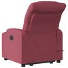 vidaXL Fauteuil inclinable de massage Rouge bordeaux Tissu
