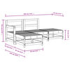 vidaXL Salon de jardin 4 pcs bois massif douglas