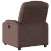 vidaXL Fauteuil inclinable Marron Similicuir