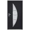 vidaXL Porte d'entr&eacute;e anthracite 98x208 cm PVC