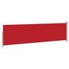 vidaXL Auvent lat&eacute;ral r&eacute;tractable de patio 140x500 cm Rouge