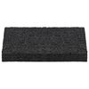 vidaXL Tapis de patio en granulat de caoutchouc Noir 6 x 9 x 1 cm