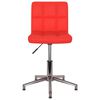 vidaXL Chaises pivotantes &agrave; manger lot de 2 rouge similicuir