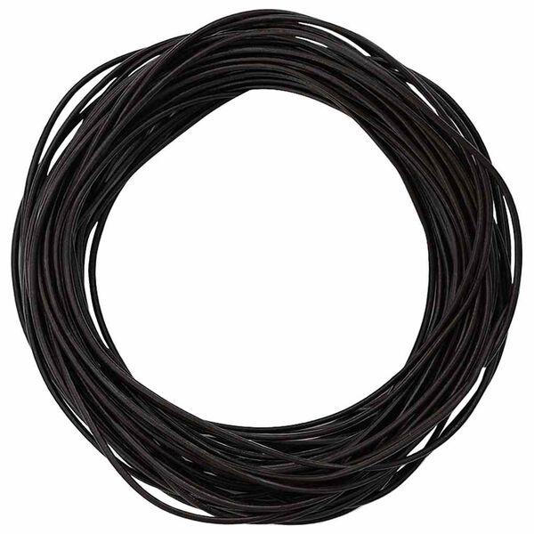 vidaXL Corde en Cuir Marron foncé Ø1,5 mm x 50 m Cuir