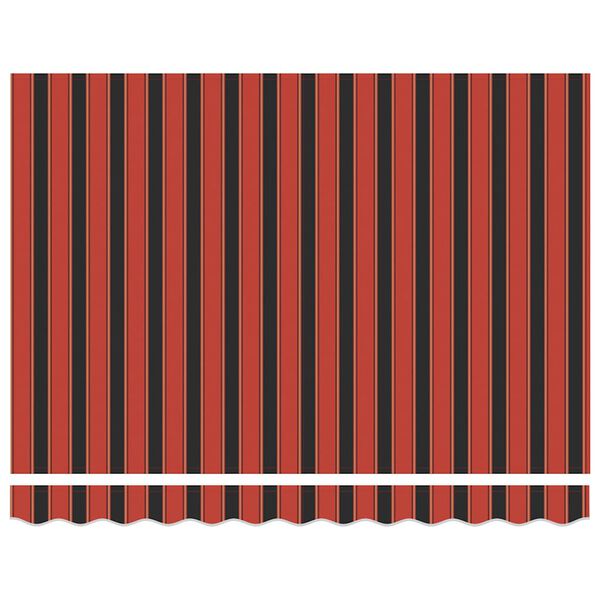 vidaXL Auvent r&eacute;tractable orange et marron 3x2,5 m tissu et aluminium