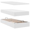 VidaXL Cadre de lit ottoman avec matelas blanc 200x200 cm similicuir
