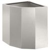 vidaXL Jardinière d'Angle Argent 30 x 30 x 35 cm Acier inoxydable