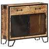 vidaXL Buffet 80x31x71 cm Bois de manguier massif brut