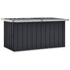 vidaXL Bo&icirc;te de rangement de jardin Anthracite 129x67x65 cm