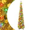 vidaXL Sapin de No&euml;l LED pop-up avec cimier &eacute;toile 180 cm 100 LED PET