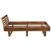 vidaXL Cadre de lit et 2 tables de chevet Bois d'acacia 180x200 cm