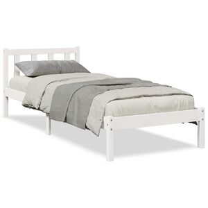 vidaXL Cadre de lit extra long sans matelas 100x210 cm bois massif pin