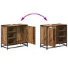 vidaXL Ensemble de mobilier de salle de bain 2 pcs Bois Ancien