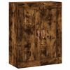 vidaXL Buffet haut Ch&ecirc;ne fum&eacute; 69,5x34x180 cm Bois d'ing&eacute;nierie