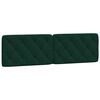vidaXL Lit avec matelas vert fonc&eacute; 180x200 cm velours