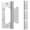vidaXL Charni&egrave;re 4 pc 130 x 78 x 13 mm Argent&eacute; Acier
