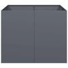 vidaXL Jardini&egrave;re anthracite 100x100x80 cm acier