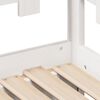 vidaXL Lit de jour avec gigogne et tiroirs sans matelas blanc 90x190cm