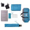 vidaXL Tente de camping de cabine 4 personnes bleu imperméable