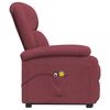 vidaXL Fauteuil de massage Rouge bordeaux Tissu