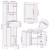 vidaXL Ensemble de meubles de salle de bain 3 pcs bois manguier massif