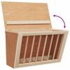 vidaXL Mangeoire &agrave; foin pour lapins 37x18,5x23 cm bois massif sapin