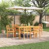 vidaXL Ensemble de salle à manger pour jardin 7 pcs Marron