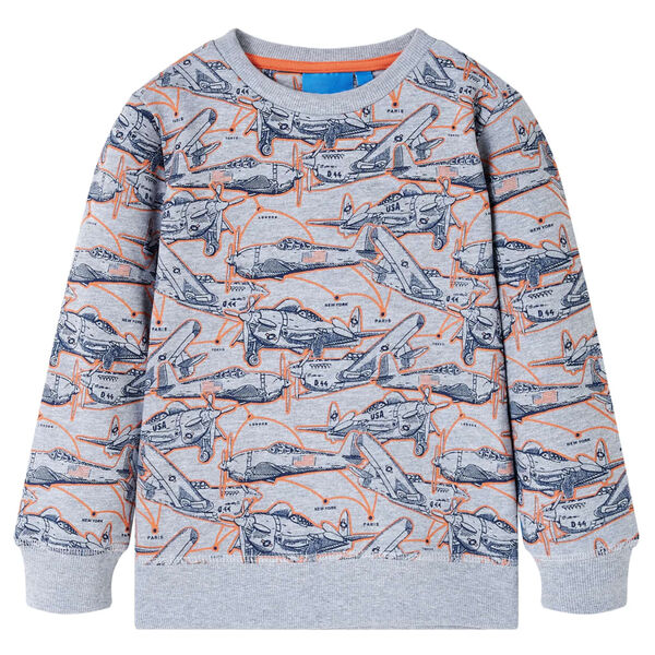 Sweatshirt pour enfants gris mélange 92