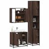 vidaXL Ensemble de meubles de salle de bain 3 pcs Ch&ecirc;ne marron
