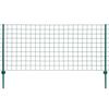 vidaXL Cl&ocirc;ture Euro Acier 20x1,2 m Vert