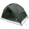 vidaXL Tente de camping avec un abri imperm&eacute;able 4 personne Vert arm&eacute;e