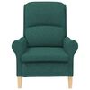 vidaXL fauteuil Vert fonc&eacute; 76 x 94 x 102 cm tissu