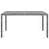 vidaXL Ensemble à manger de jardin 5 pcs Résine tressée Gris
