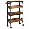 vidaXL Chariot de cuisine Bois Ancien 53 x 20 x 76 cm