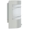 vidaXL Appliques murales d'ext&eacute;rieur et capteurs 2pcs acier inoxydable