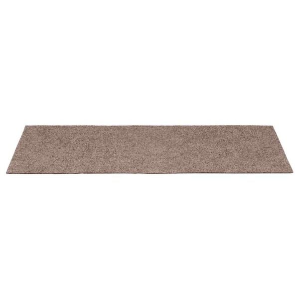vidaXL Tapis d'escalier autocollants 20 pi&egrave;ces 65 x 21 x 4 cm marron clair Bord rectangulaire