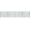 vidaXL Cl&ocirc;ture en treillis m&eacute;tallique et piquet d'ancrage vert 1,4x10m